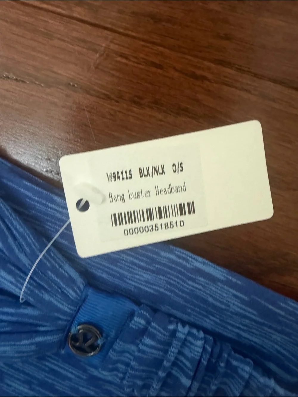 NWT Lululemon bang buster Blue headband NEW